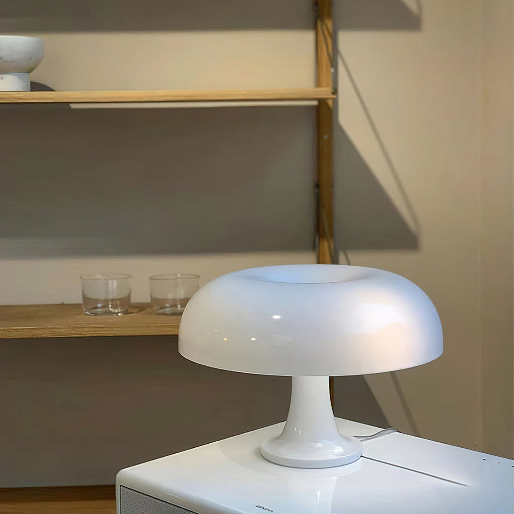 Retro Mushroom Dome Table Lamp in Bold Colors