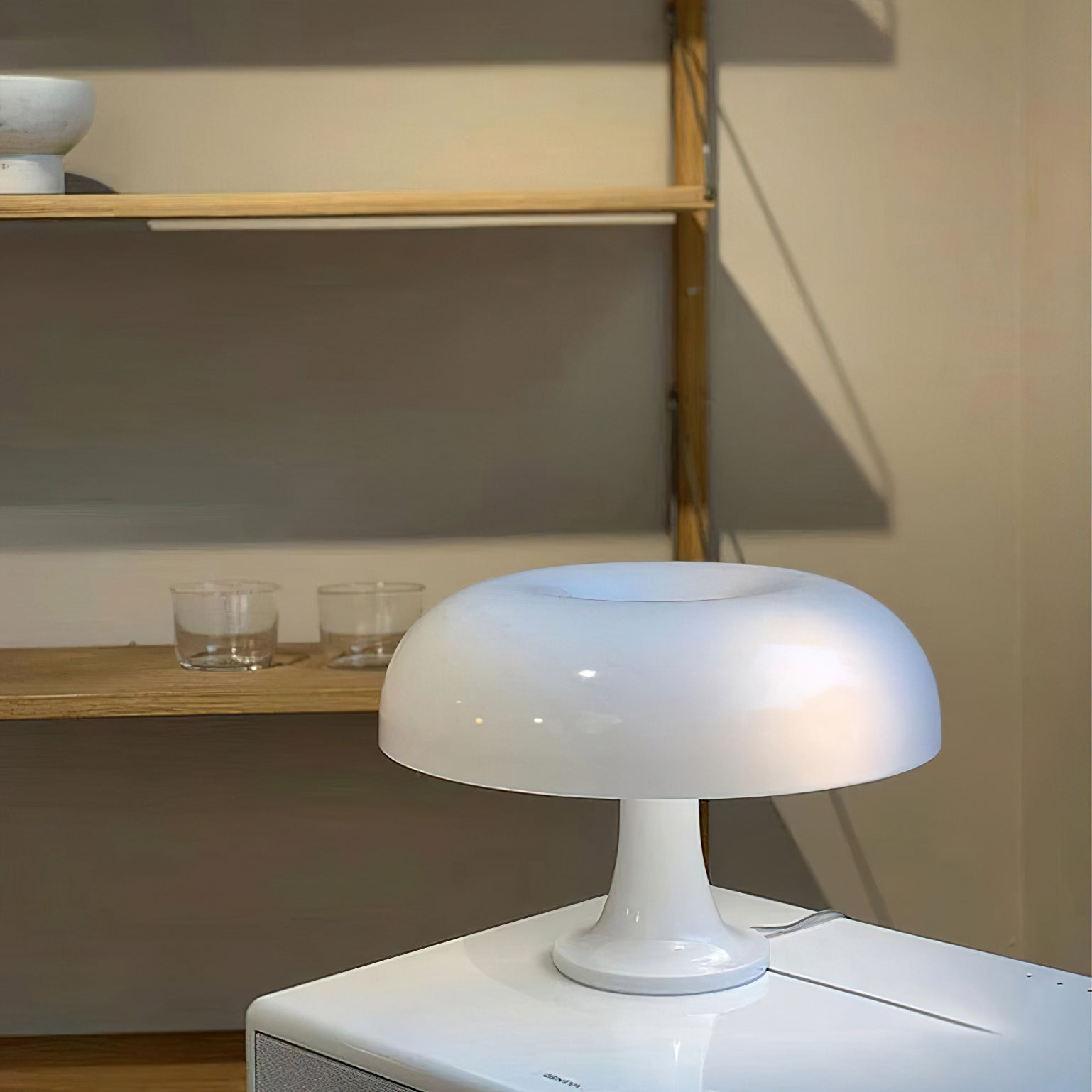 Retro Mushroom Dome Table Lamp in Bold Colors