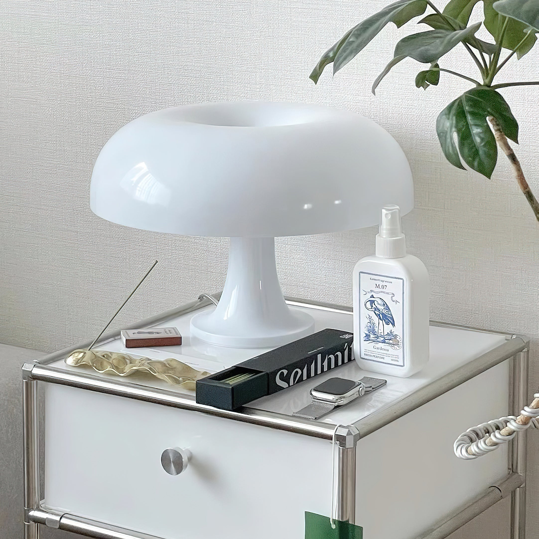 Retro Mushroom Dome Table Lamp in Bold Colors