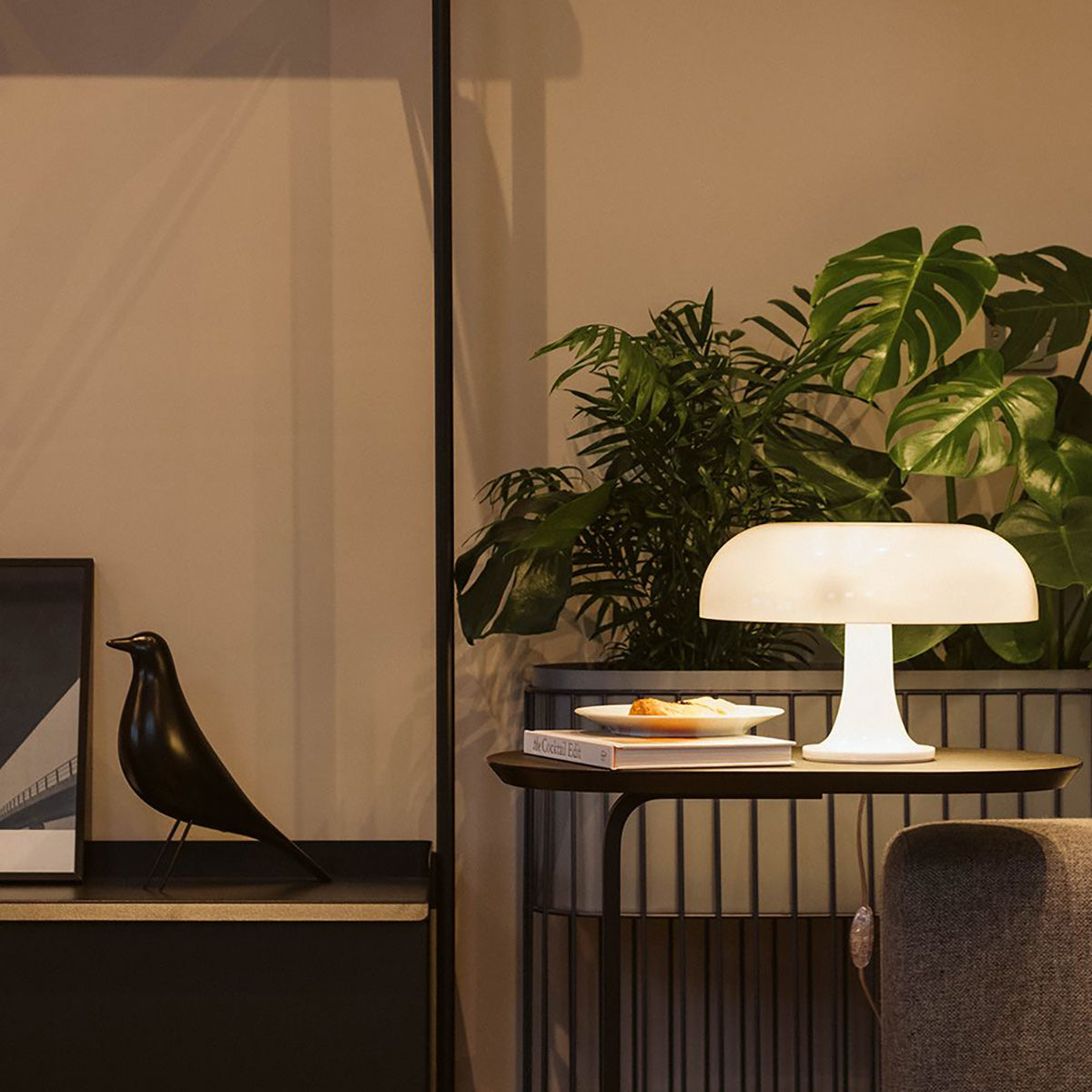 Retro Mushroom Dome Table Lamp in Bold Colors