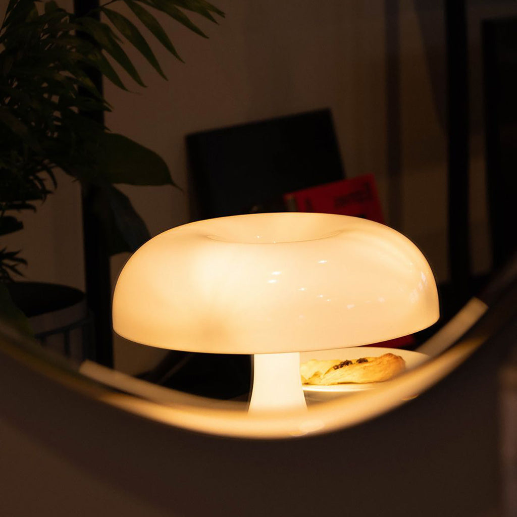 Retro Mushroom Dome Table Lamp in Bold Colors