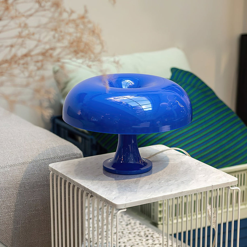 Retro Mushroom Dome Table Lamp in Bold Colors