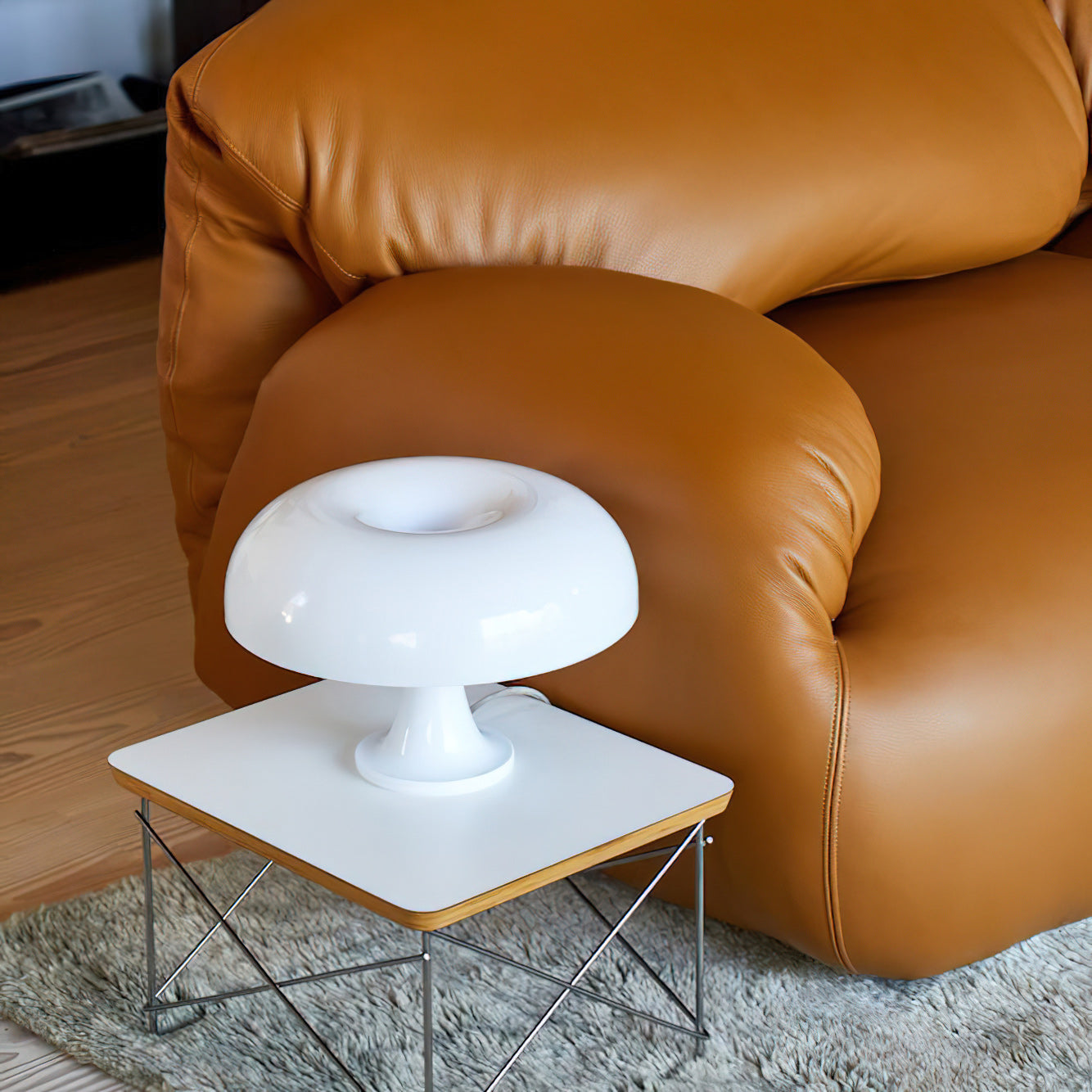 Retro Mushroom Dome Table Lamp in Bold Colors