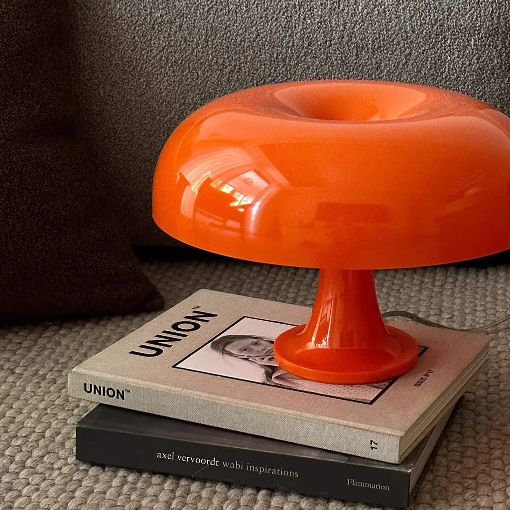 Retro Mushroom Dome Table Lamp in Bold Colors