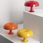 Retro Mushroom Dome Table Lamp in Bold Colors