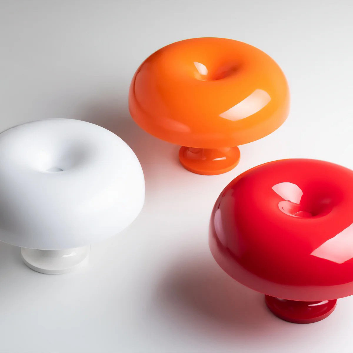 Retro Mushroom Dome Table Lamp in Bold Colors