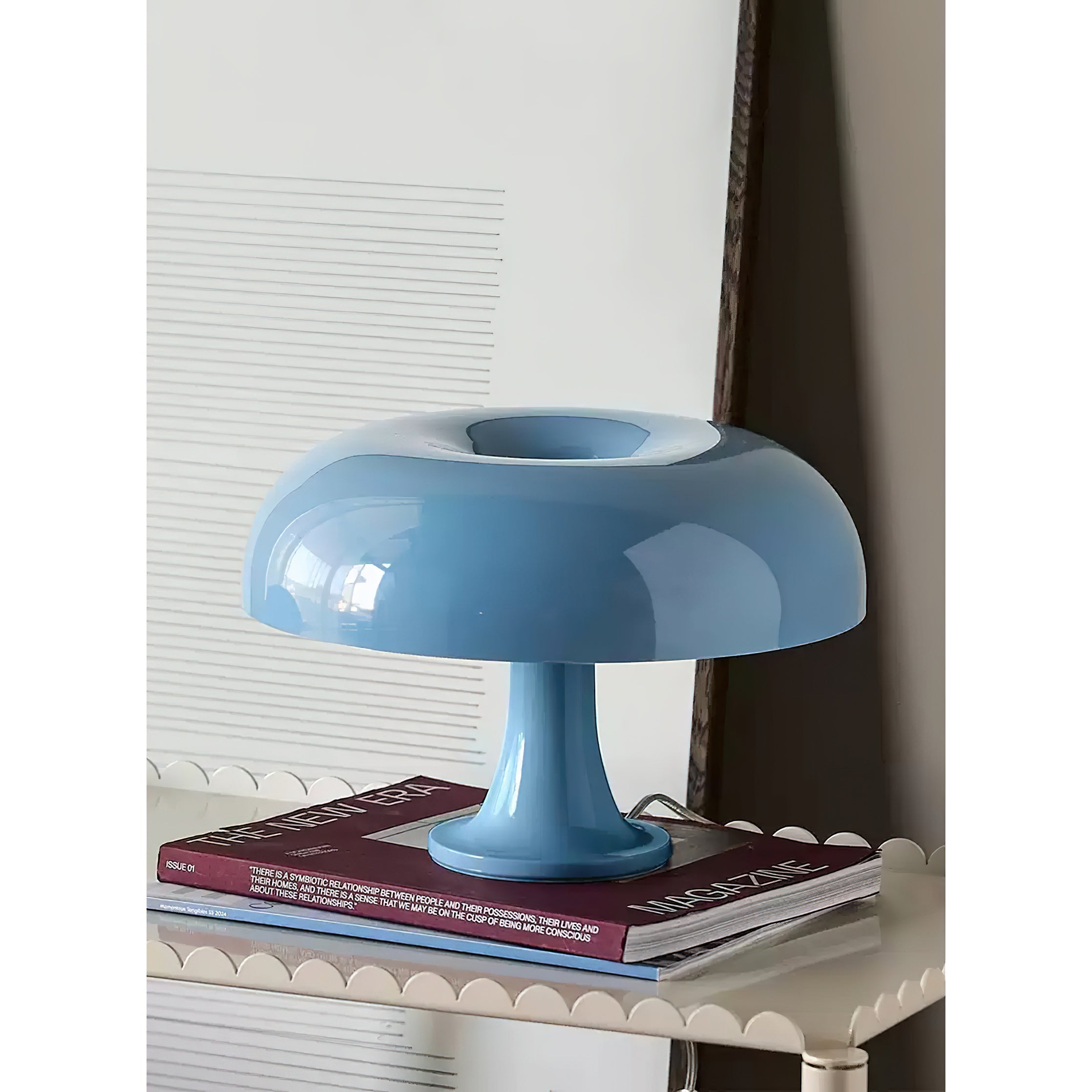 Retro Mushroom Dome Table Lamp in Bold Colors