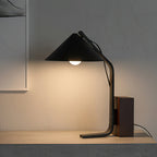 Neuf Cone Wood & Metal Table Lamp