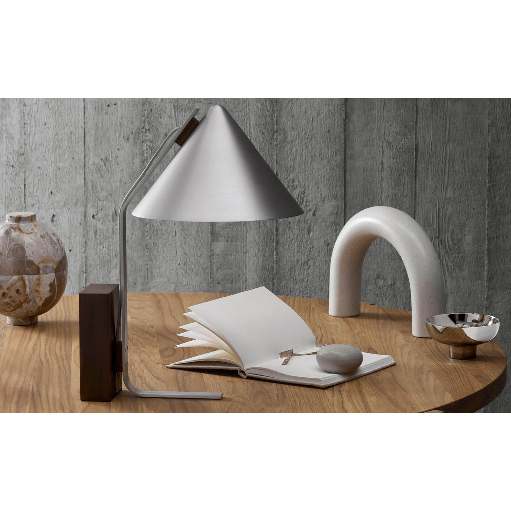 Neuf Cone Wood & Metal Table Lamp