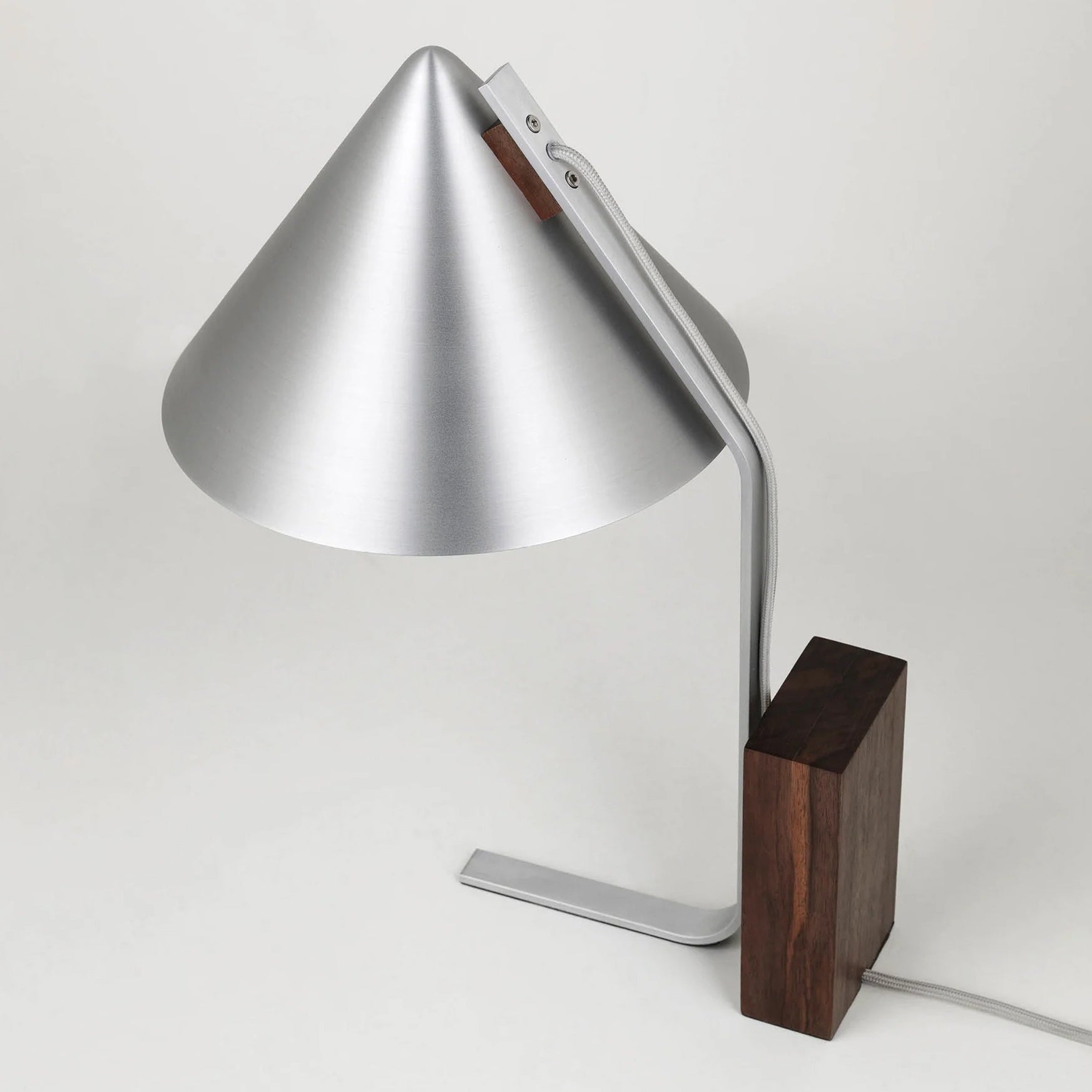 Neuf Cone Wood & Metal Table Lamp