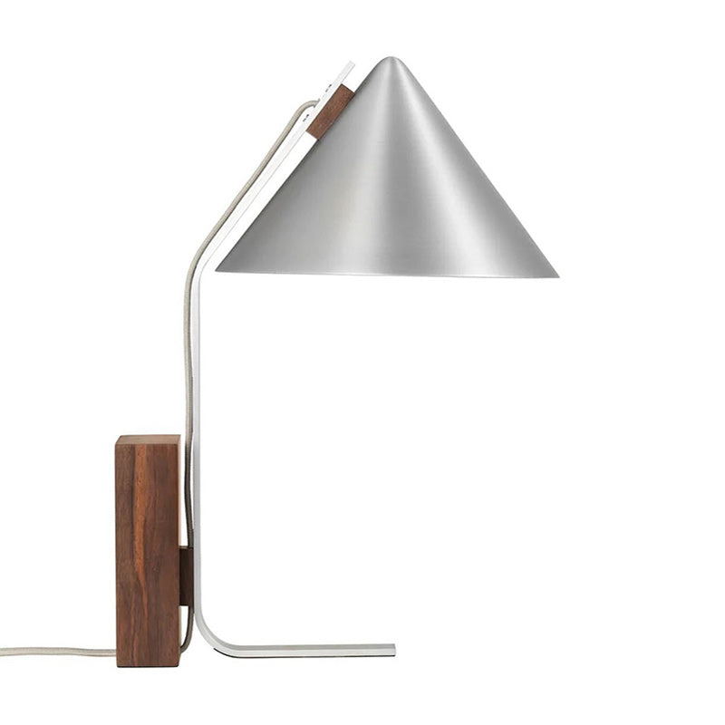Neuf Cone Wood & Metal Table Lamp