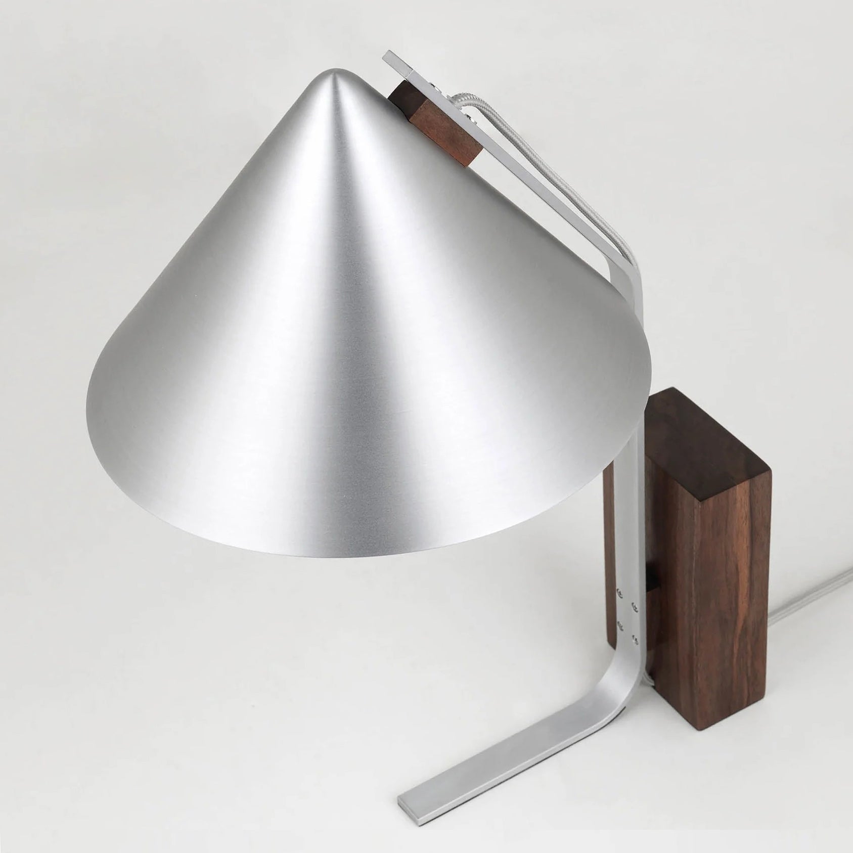 Neuf Cone Wood & Metal Table Lamp
