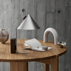 Neuf Cone Wood & Metal Table Lamp