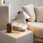 Neuf Cone Wood & Metal Table Lamp