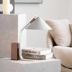 Neuf Cone Wood & Metal Table Lamp