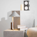 Neuf Cone Wood & Metal Table Lamp