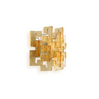 Nexus Layered Ice Cast Glass Sconce