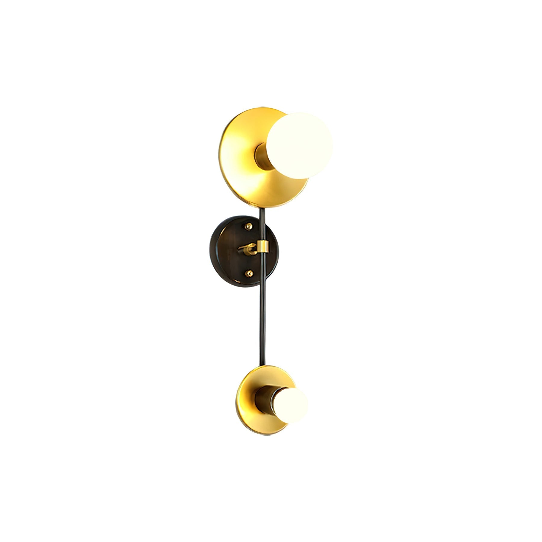 Nicole Balanced Glass Globe Wall Sconce