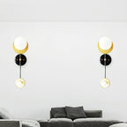 Nicole Balanced Glass Globe Wall Sconce