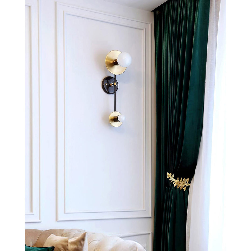 Nicole Balanced Glass Globe Wall Sconce