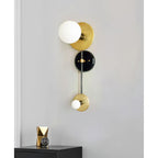 Nicole Balanced Glass Globe Wall Sconce