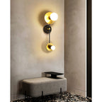 Nicole Balanced Glass Globe Wall Sconce