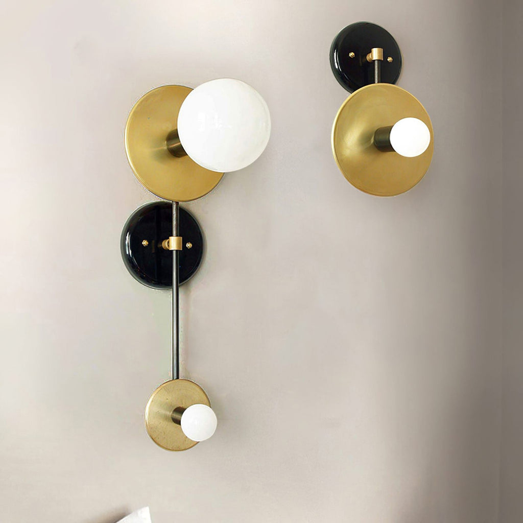 Nicole Balanced Glass Globe Wall Sconce