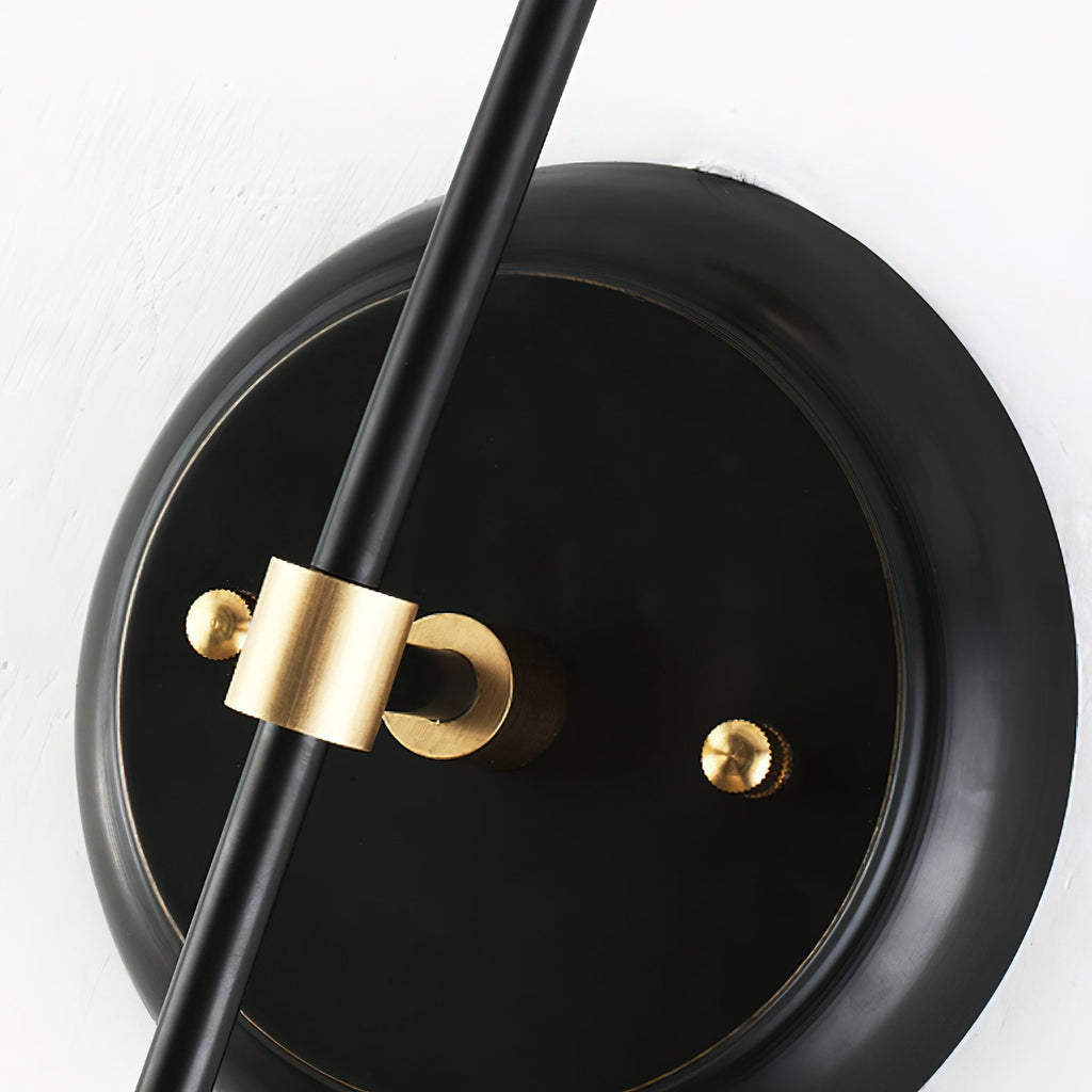 Nicole Balanced Glass Globe Wall Sconce