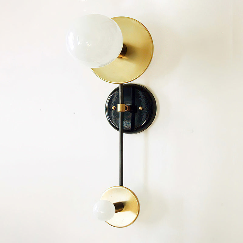 Nicole Balanced Glass Globe Wall Sconce