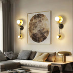 Nicole Balanced Glass Globe Wall Sconce