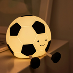 Night Light LED Rechargeable Soccer Ball Shape Silicone ABS 5V Dimmable USB