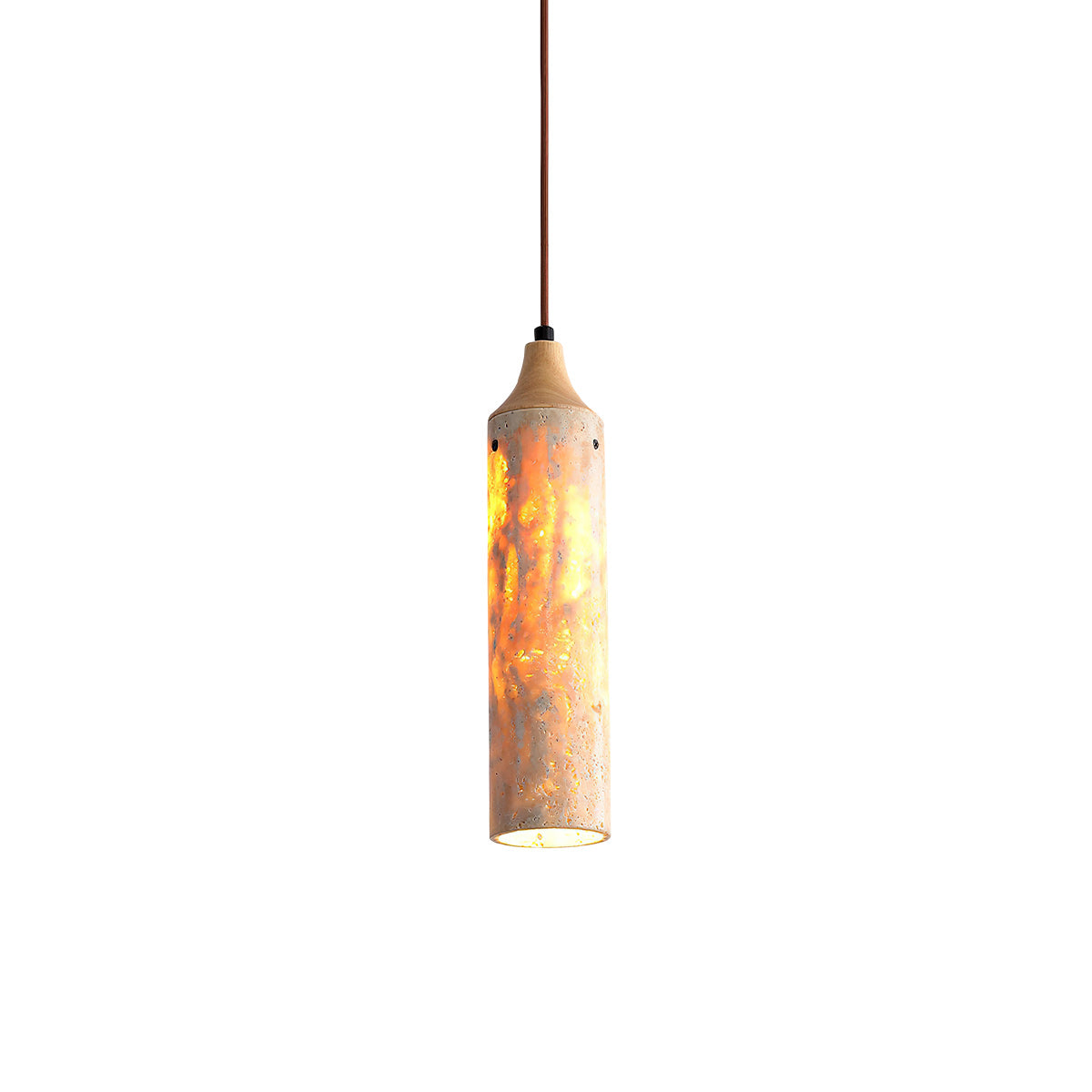 Nocni Natural Travertine Pendant Lamp