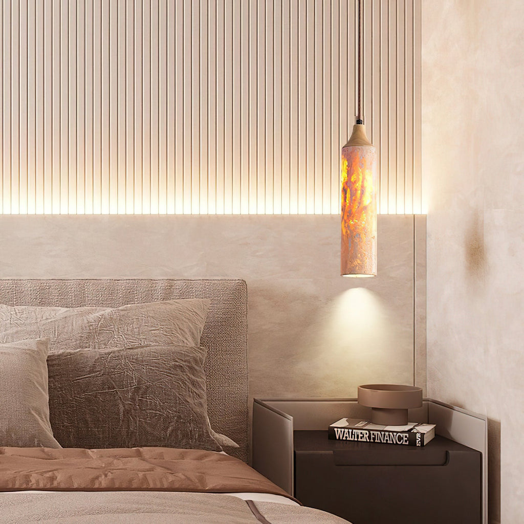 Nocni Natural Travertine Pendant Lamp