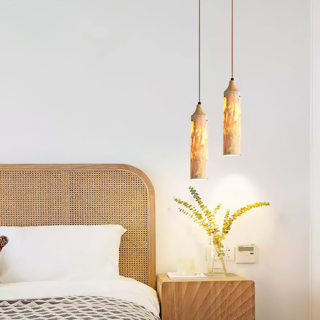 Nocni Natural Travertine Pendant Lamp