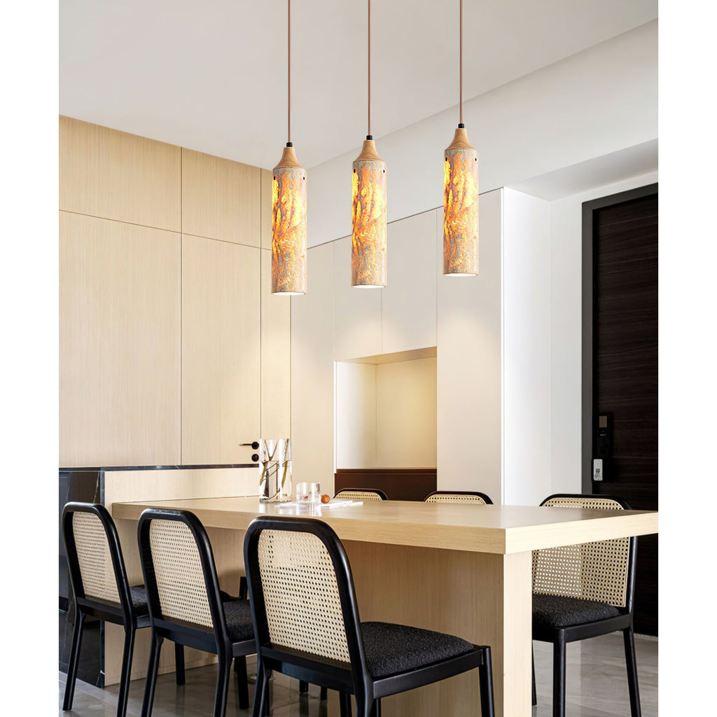Nocni Natural Travertine Pendant Lamp