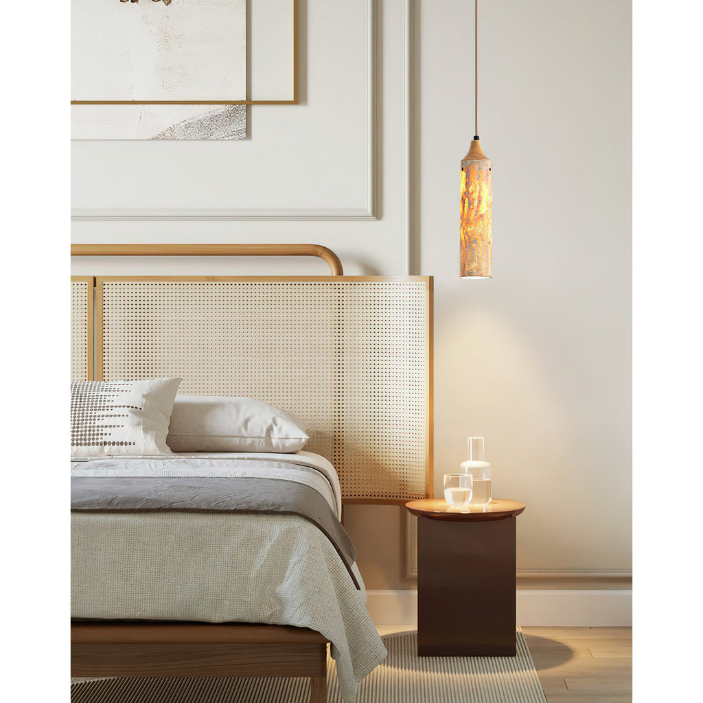Nocni Natural Travertine Pendant Lamp