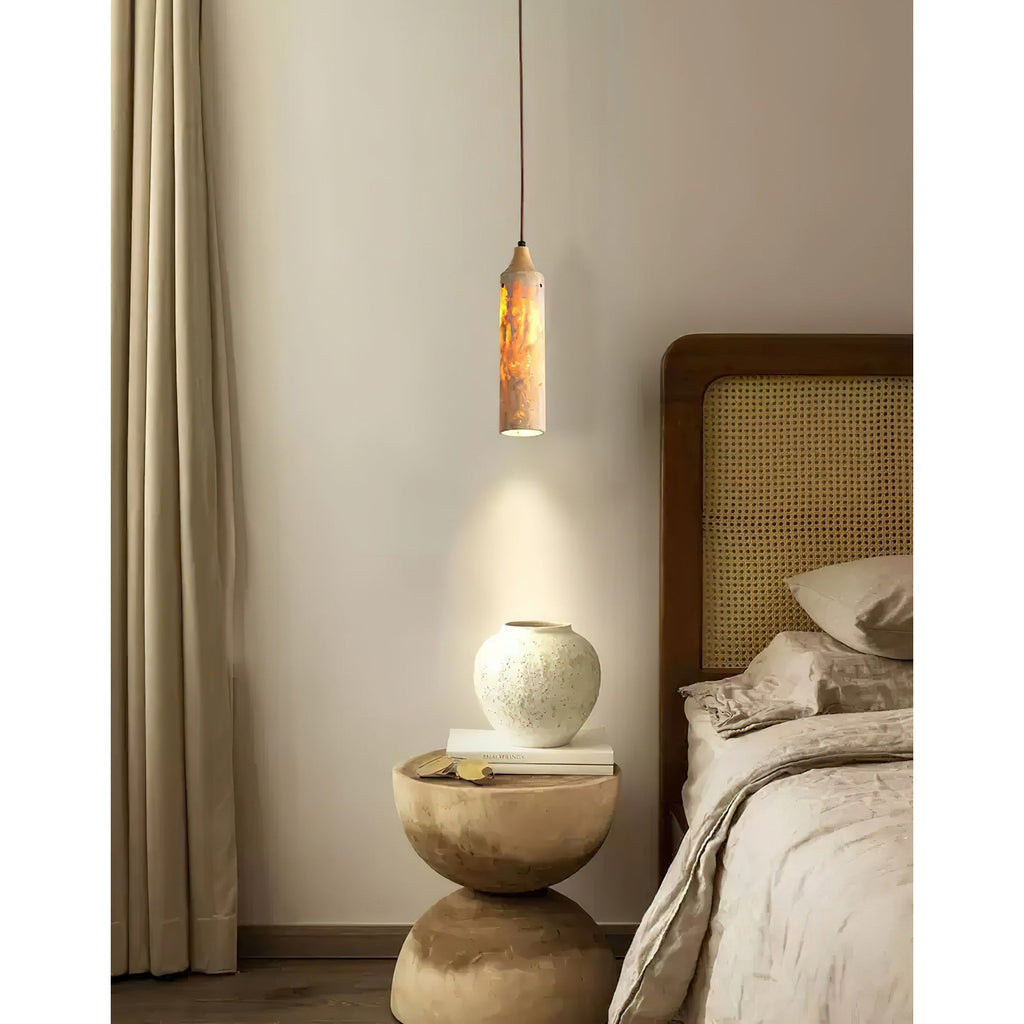 Nocni Natural Travertine Pendant Lamp
