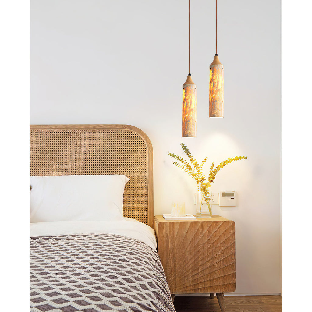 Nocni Natural Travertine Pendant Lamp