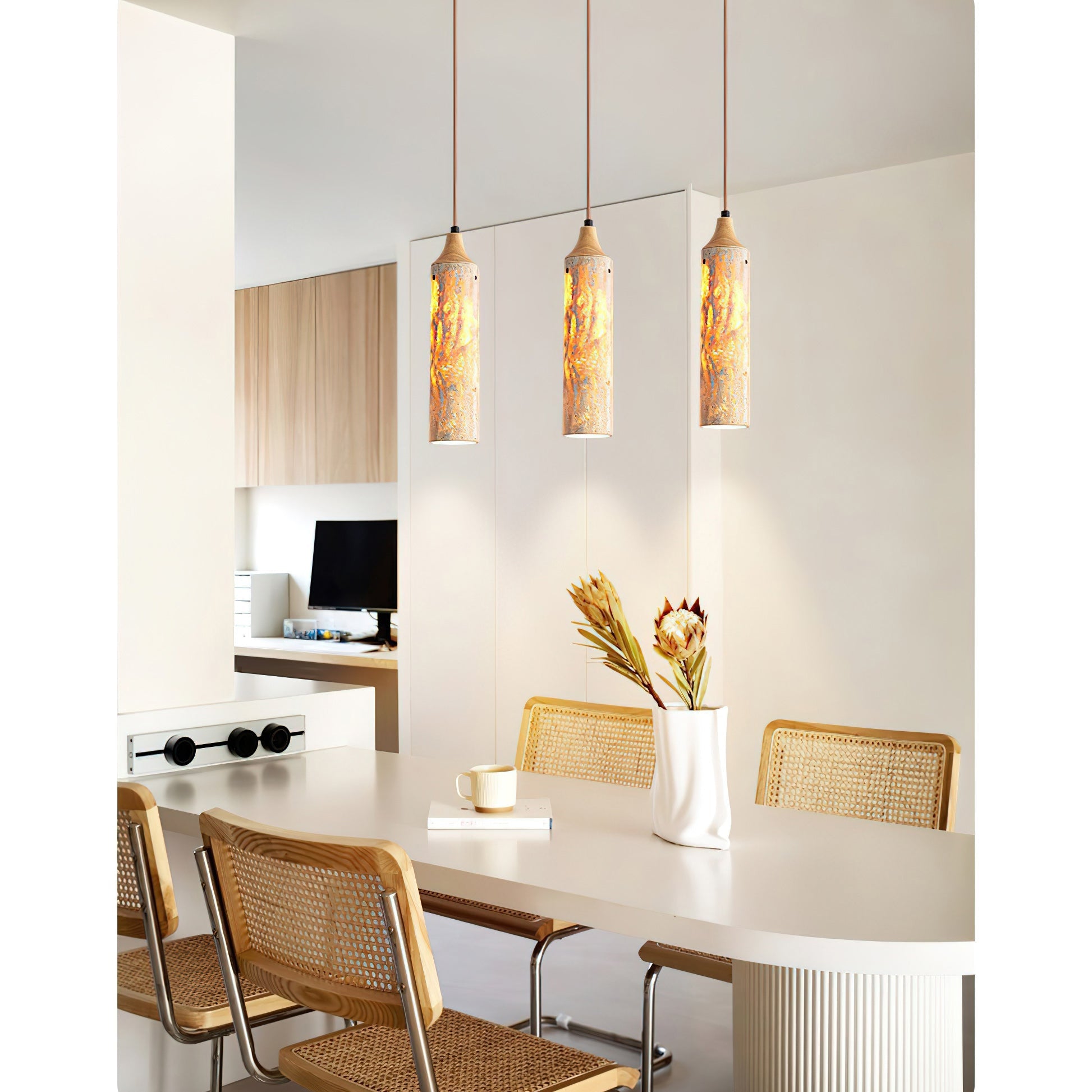 Nocni Natural Travertine Pendant Lamp