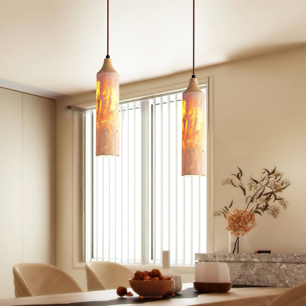 Nocni Natural Travertine Pendant Lamp