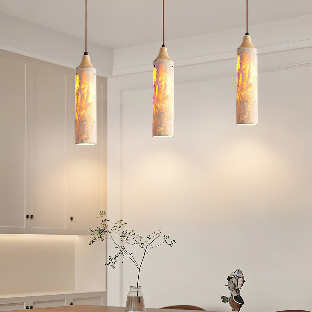 Nocni Natural Travertine Pendant Lamp