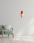 NoctéaGlow: Design Wall Light in Two-Tone Look with Integrated LED & Ambient Light – for Hallway & Living Area