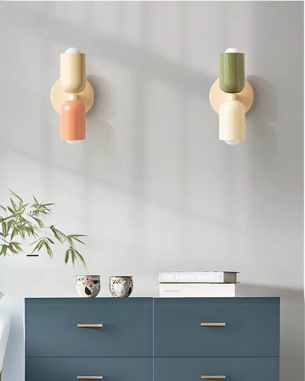 NoctéaGlow: Design Wall Light in Two-Tone Look with Integrated LED & Ambient Light – for Hallway & Living Area