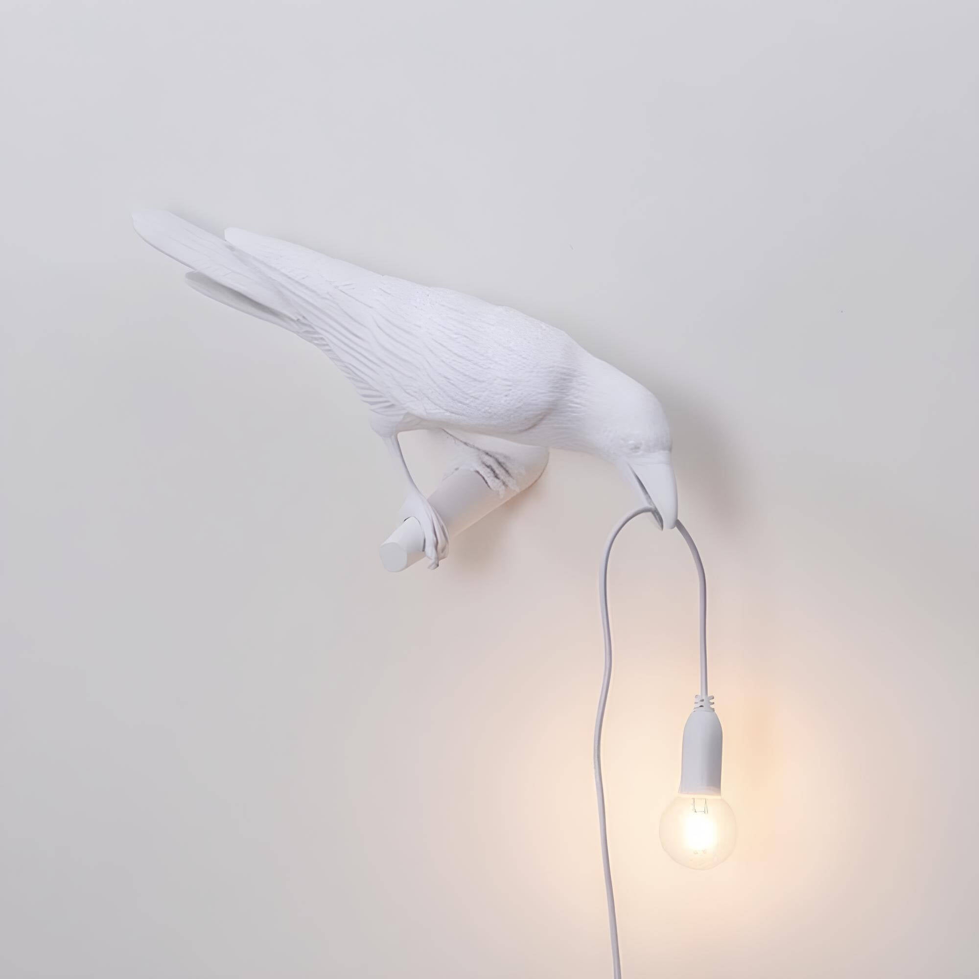 NoirAvi: Crow-Shaped LED Wall Lamp – Decorative Light Object for Living Room & Bedroom