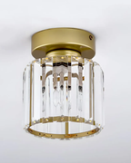 NoireLuxe: Modern ceiling light in black with faceted glass shade & warm white light – for dining room & hallway