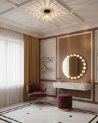 NoireLuxe: Modern ceiling light in black with faceted glass shade & warm white light – for dining room & hallway
