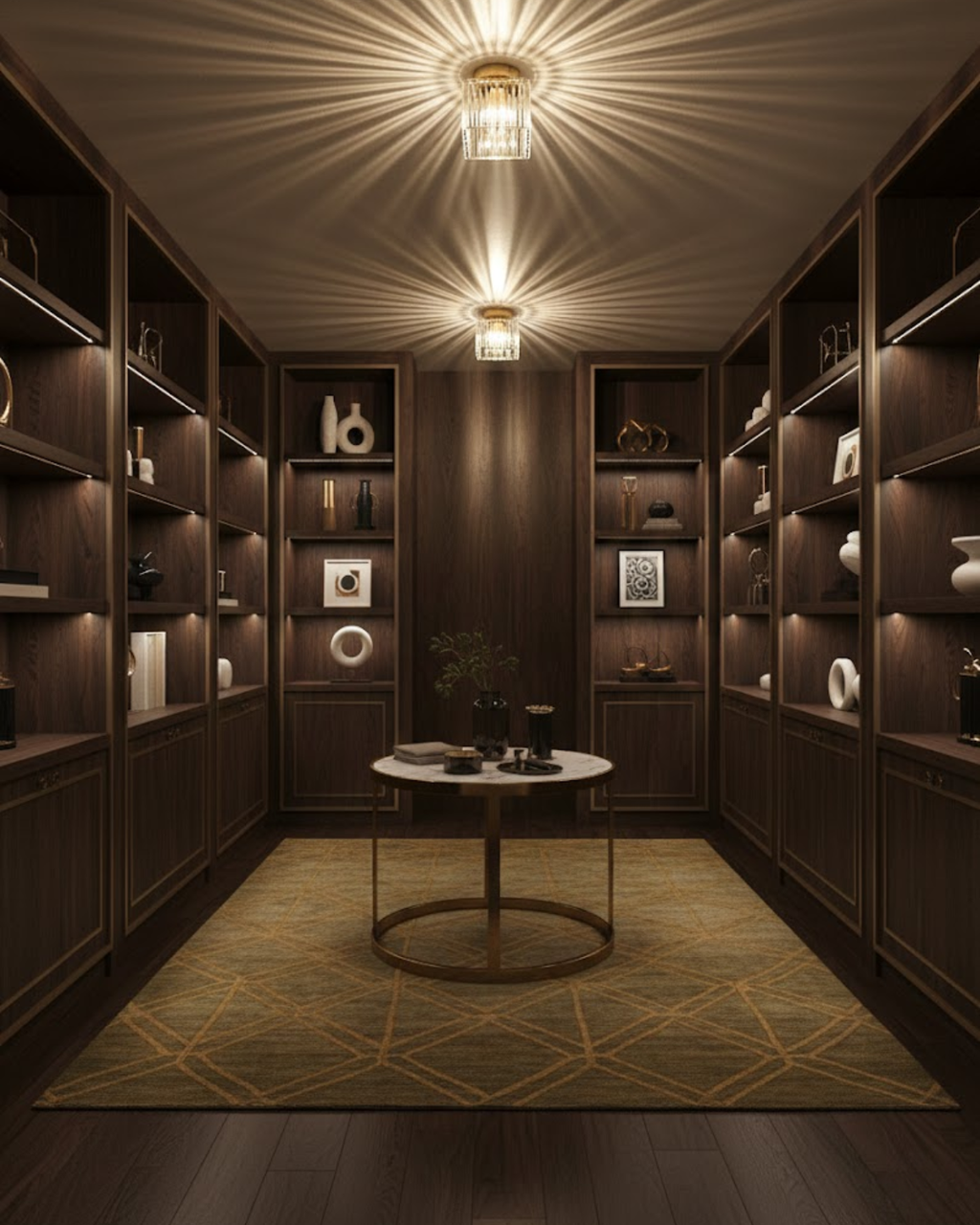 NoireLuxe: Modern ceiling light in black with faceted glass shade & warm white light – for dining room & hallway