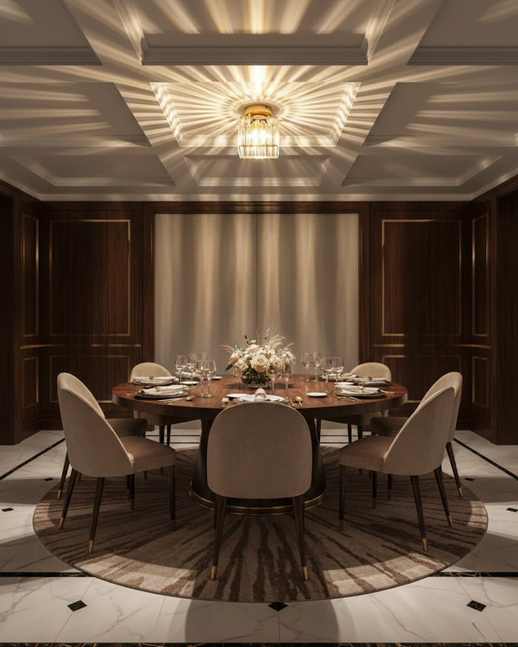 NoireLuxe: Modern ceiling light in black with faceted glass shade & warm white light – for dining room & hallway