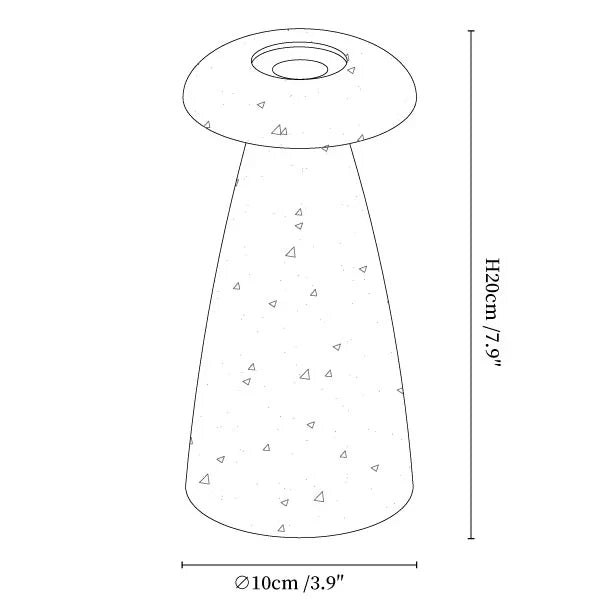 Nokava – Rechargeable Mushroom Table Lamp with Contemporary Design