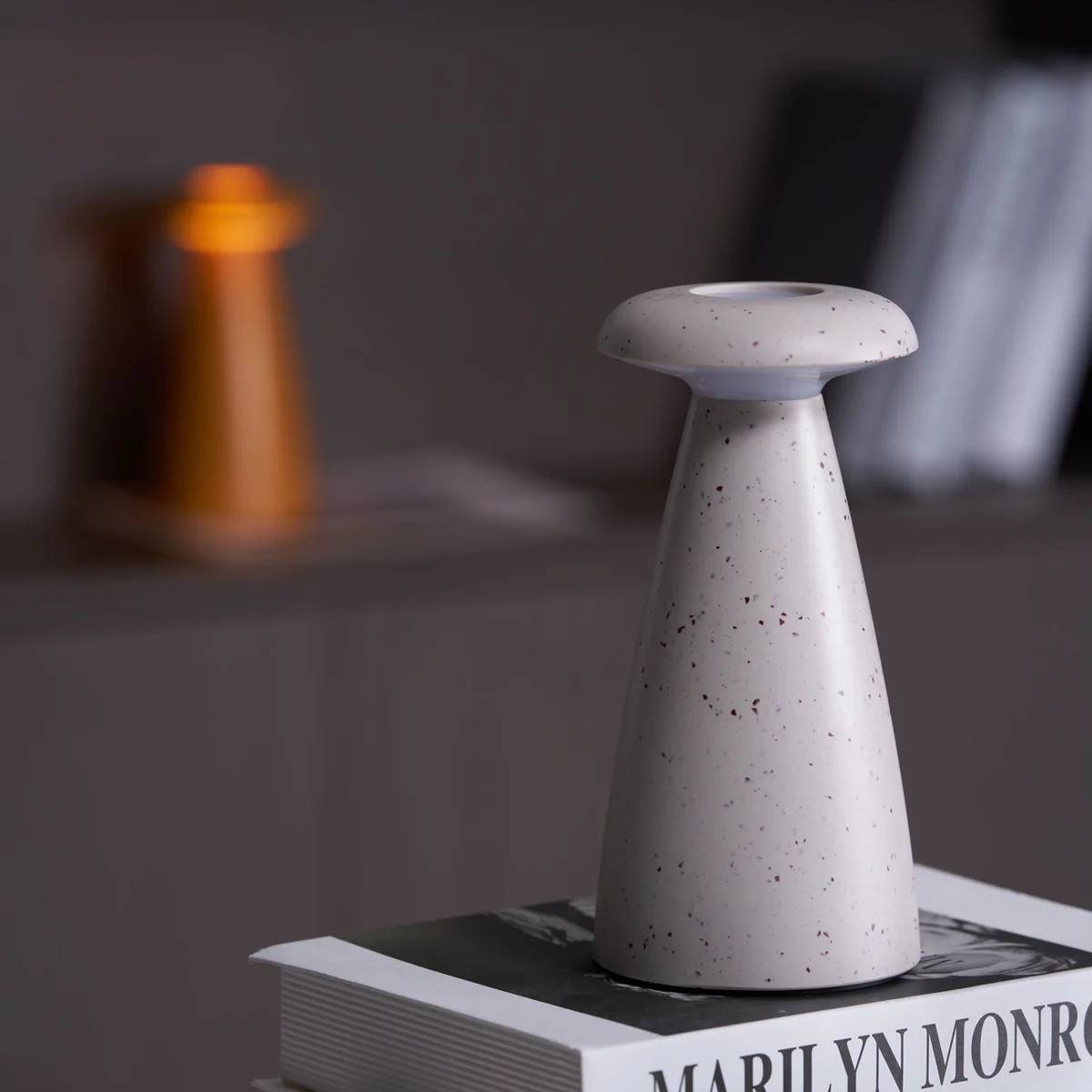 Nokava – Rechargeable Mushroom Table Lamp with Contemporary Design